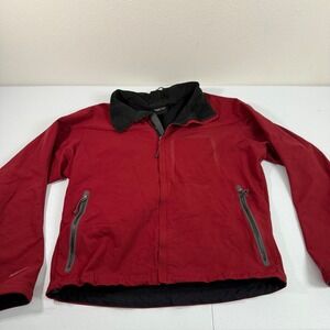 Mountain Hardwear Conduit Softshell Jacket Red Full Zip Men's LG Gorpcore Hiking